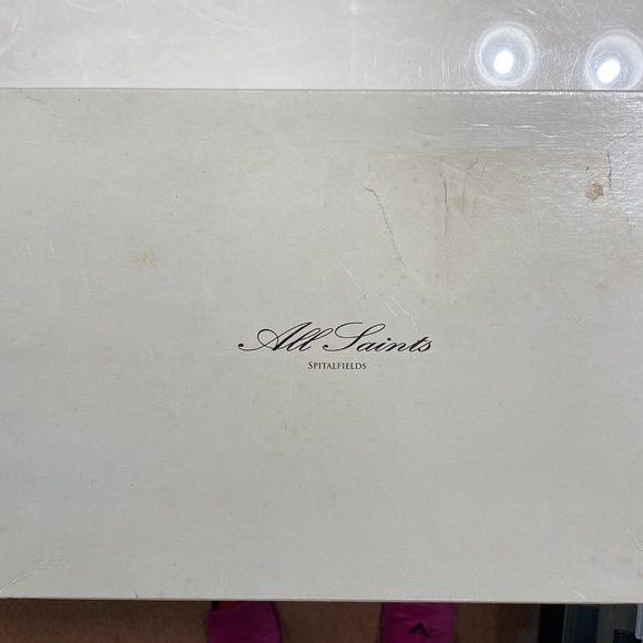 All Saints Jules Biker Boot Womens Size 7/40. Leather, distressed heel, Cool AF - Picture 9 of 11